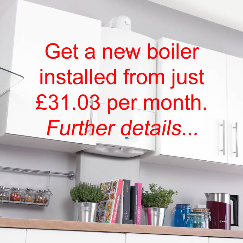 Get a new boiler installed from just £31.03 per month